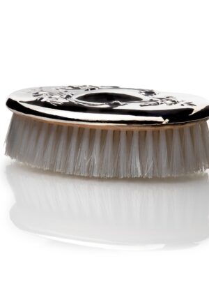 Oval Silver Hair Brush